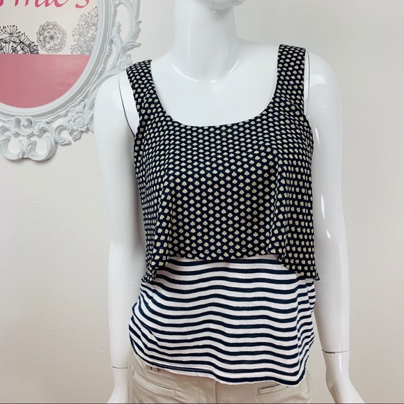 Anthropologie Meadow Rue/Layered Blue White Yellow - Picture 2 of 7